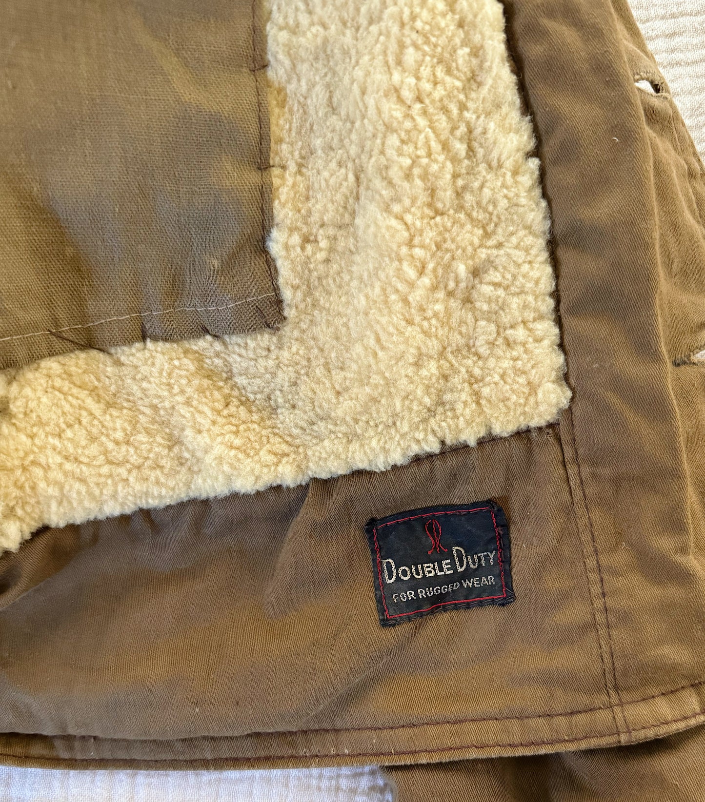 1930s Double Duty Sherpa Lined Jacket