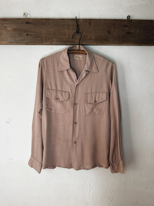 50s Gabardine Shirt "The Longswear"