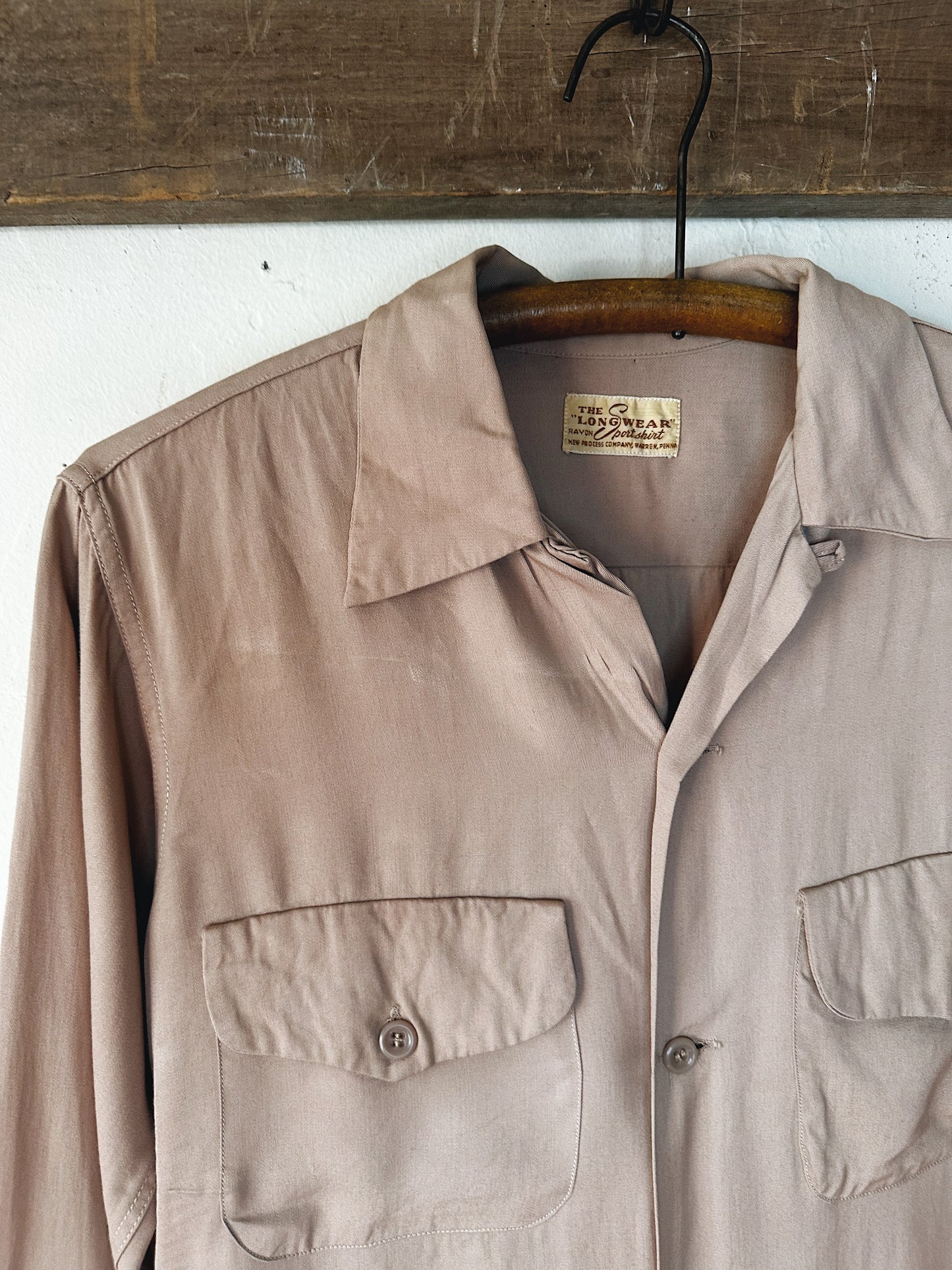 50s Gabardine Shirt "The Longswear"