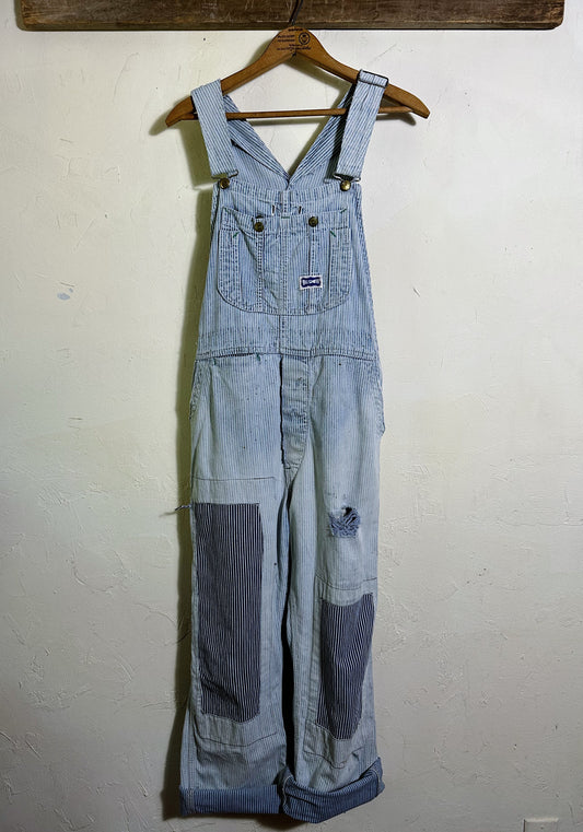 Big Smith Patched Hickory Denim Overalls