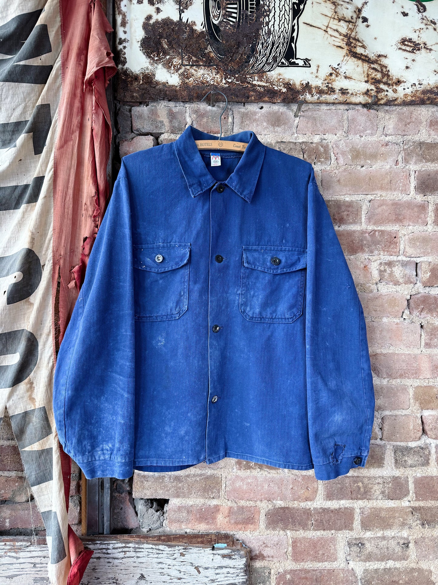 Indigo HBT Chore Jacket