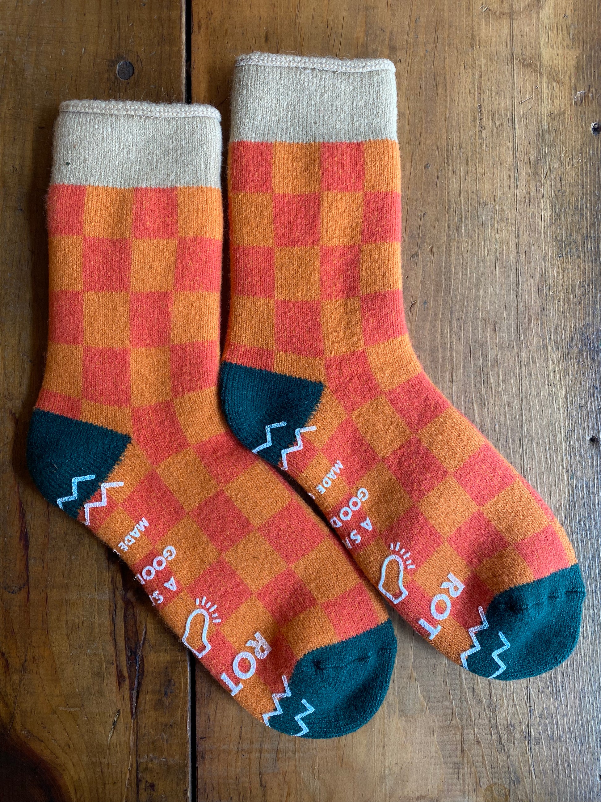 Rototo Pile Room Socks Checkerboard – Raggedy Threads