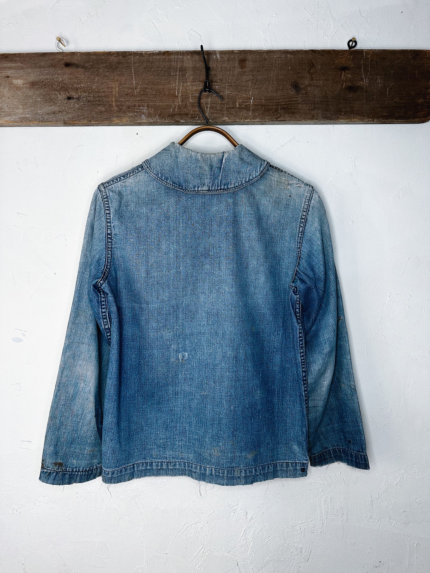 1940s Denim USN Shawl Collar Jacket